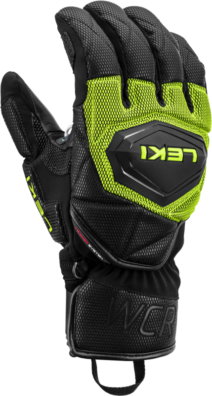 Leki WCR Coach 3D Junior Ski Glove – Black Ice Lemon 24/25