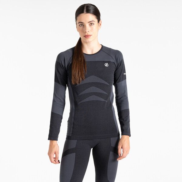 DARE 2B Womens In The Zone Performance Long Sleeve Top Base Layer | Black