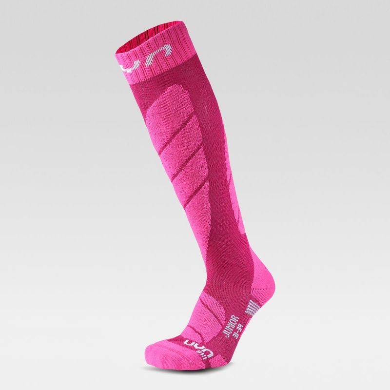 UYN JUNIOR SKI SOCK PINK