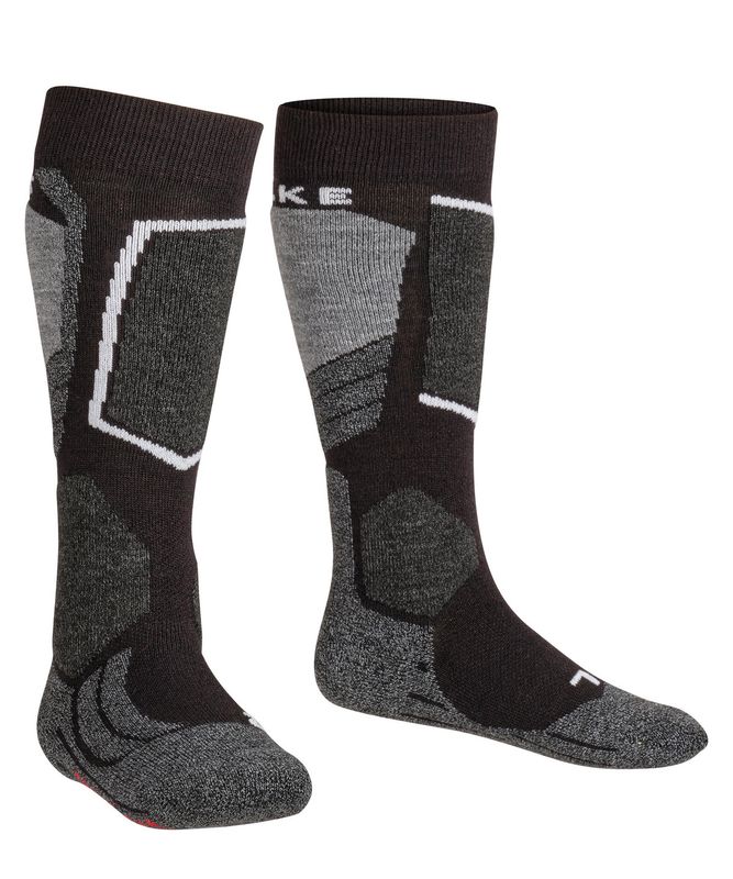 FLAKE SK2 Intermediate Kids Skiing Knee-high socks black-mix