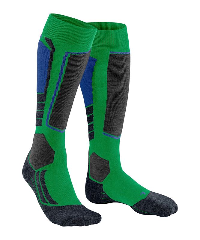 FLAKE SK2 Intermediate Men Skiing Knee-high socks - Grassgreen