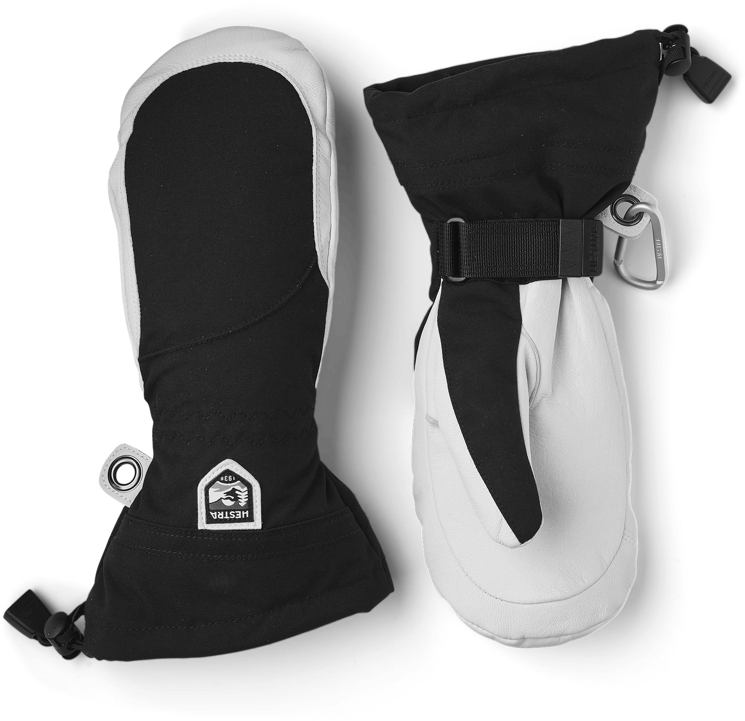 HESTRA Army Leather Heli Ski Female Mitt BLACK