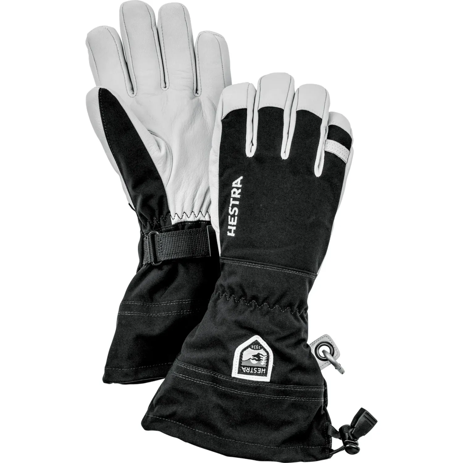 HESTRA Army Leather Heli Ski GLOVE BLACK HESTRA Army Leather Heli Ski GLOVE BLACK