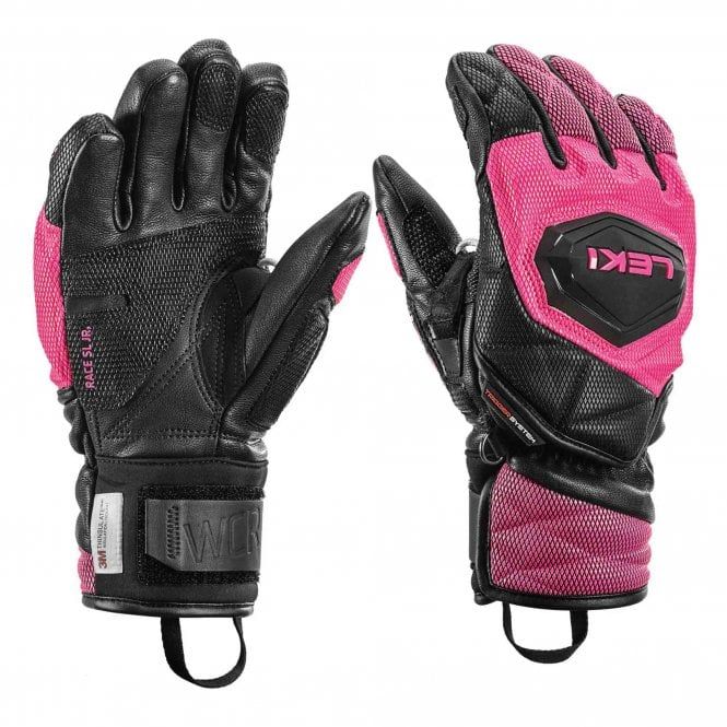 LEKI WCR Venom 3d Jr Black/Pink Glove