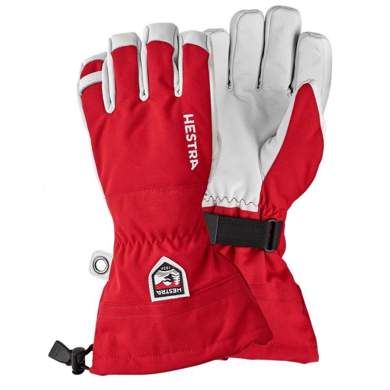 HESTRA Army Leather Heli Ski GLOVE RED