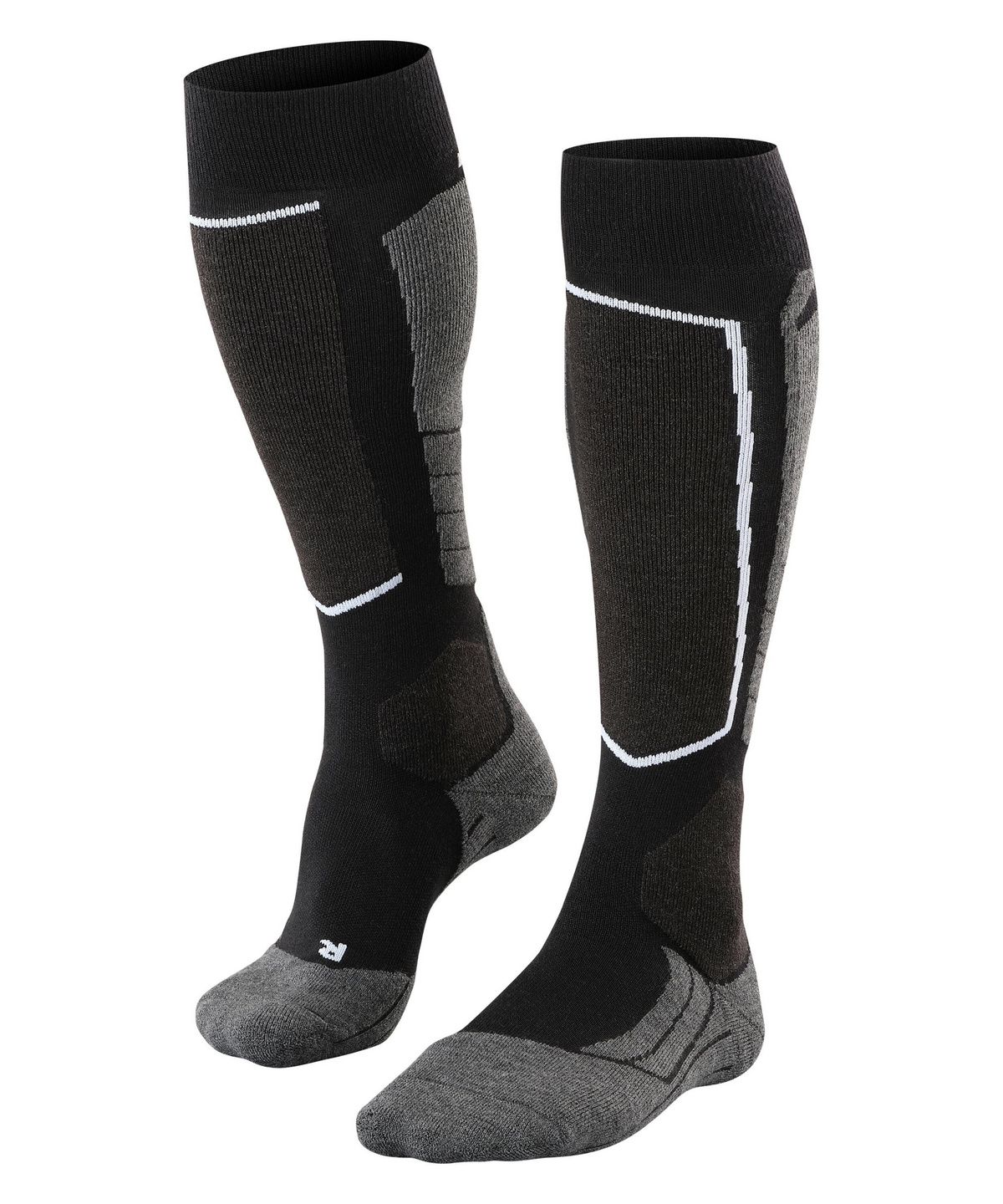 FLAKE SK2 Intermediate Men Skiing Knee-high socks - Black Mix FLAKE SK2 Intermediate Men Skiing Knee-high socks - Black Mix