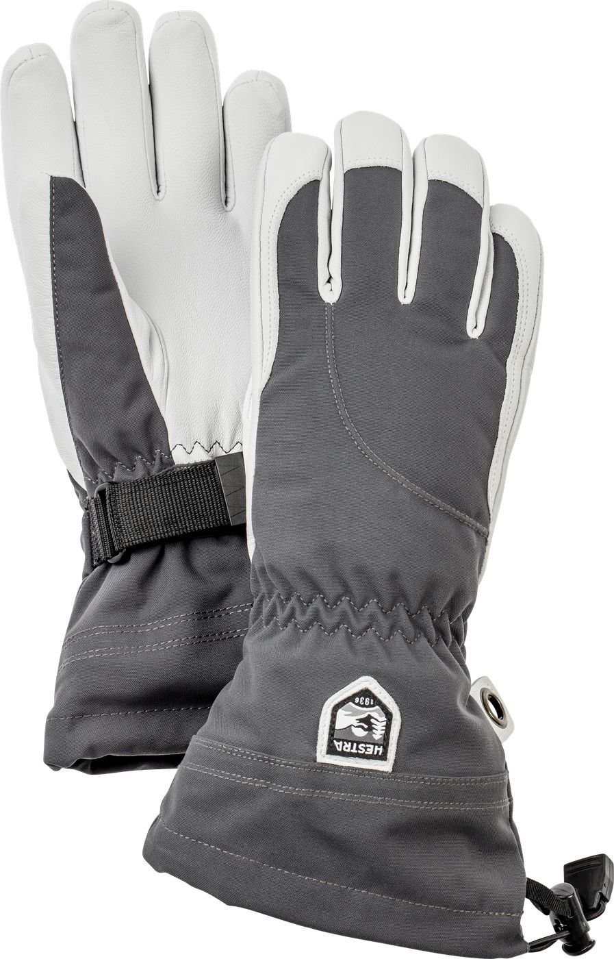 HESTRA Army Leather Heli Ski Female 5-finger Gray