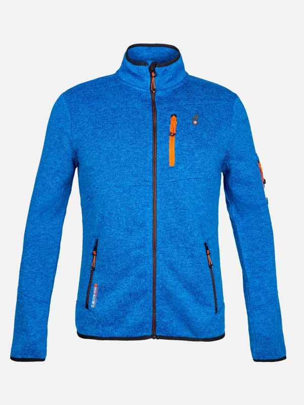 Aulp Mens Navoy Fleece Jacket Blue