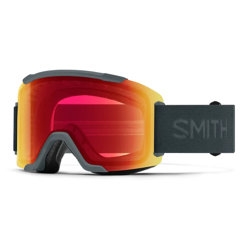 Smith Squad2 Slate/Red Mirror 2 Lenses