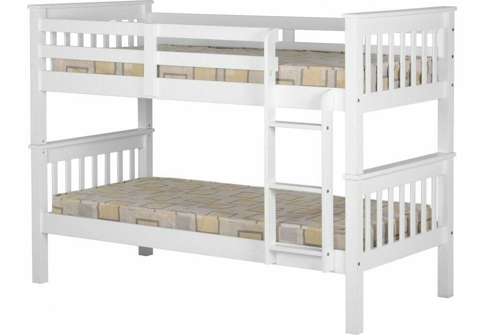 Neptune white wooden bunk
