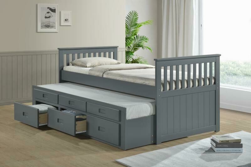 Spartan Captain bed with under bed and drawers