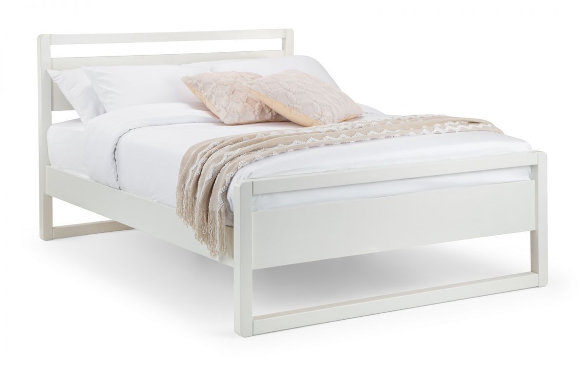 Venice double surf white bed frame