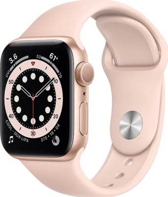 Apple Watch Series 6 Alumiinium, liivaroosa kellarihm Apple Watch Series 6 Alumiinium, liivaroosa kellarihm