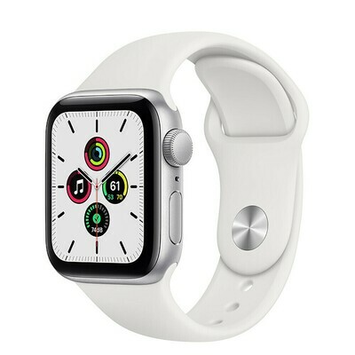Apple Watch SE, hõbe alumiinium korpus, White Apple Watch SE, hõbe alumiinium korpus, White