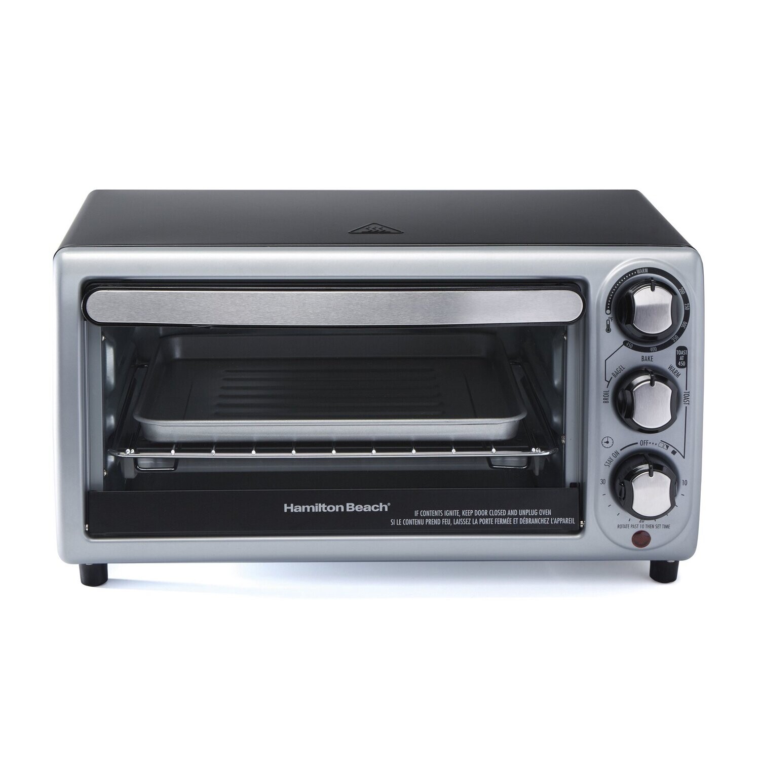 CE-302 Horno Electrico Hamilton Plateado y Negro- CARIBE