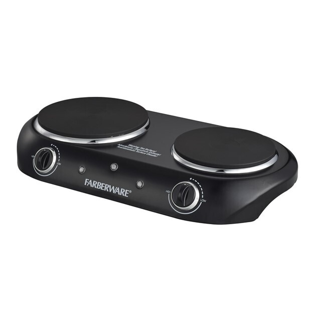 CE-363 FARBERWARE HORNILLA DOBLE NEGRA - CARIBE