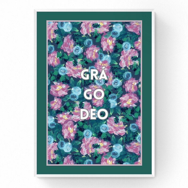 'Love forever' print