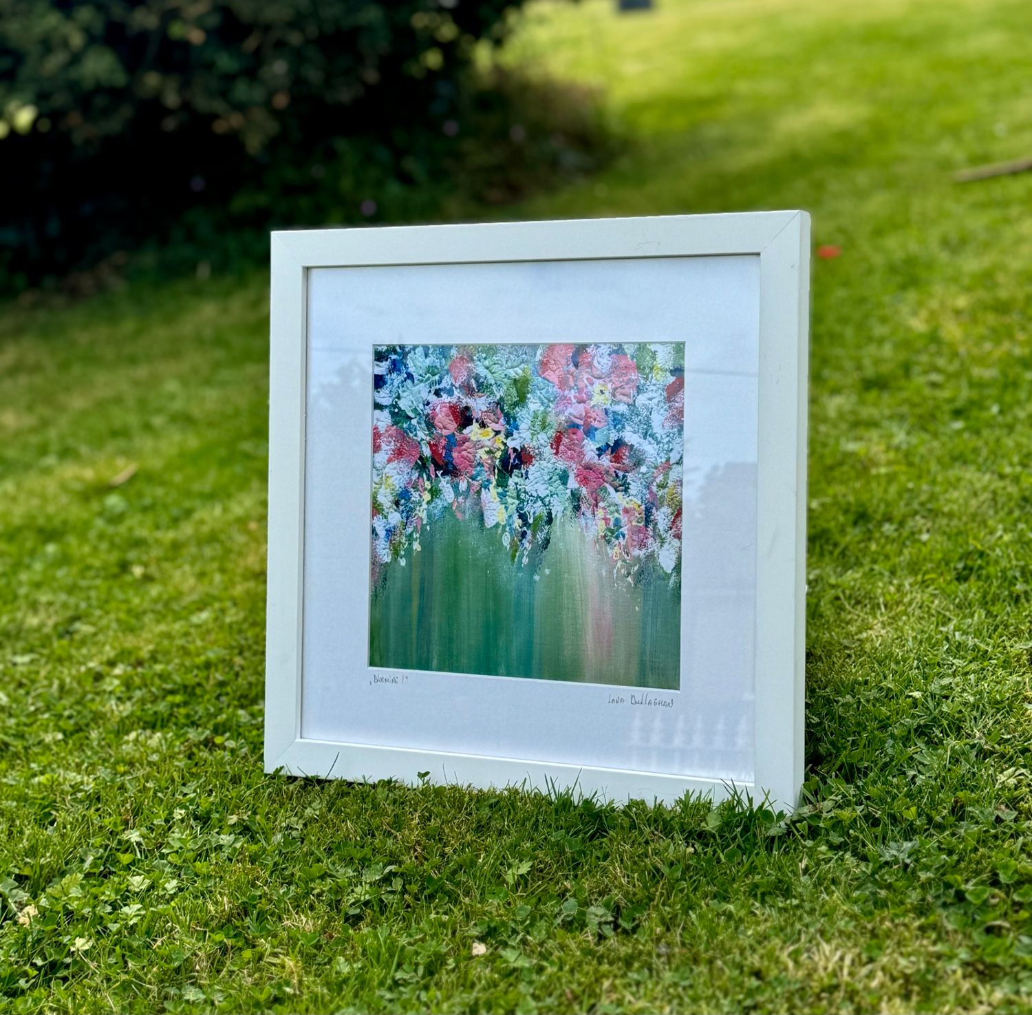 'Blooming I' framed mounted print