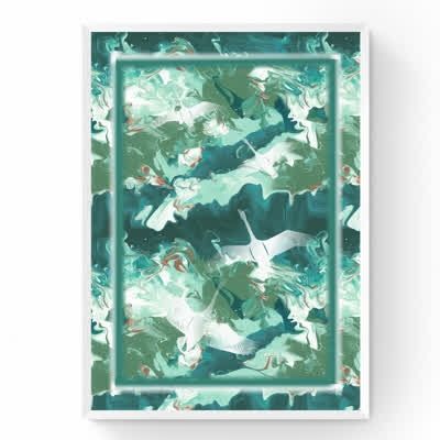'Children of Lir' Framed print A4