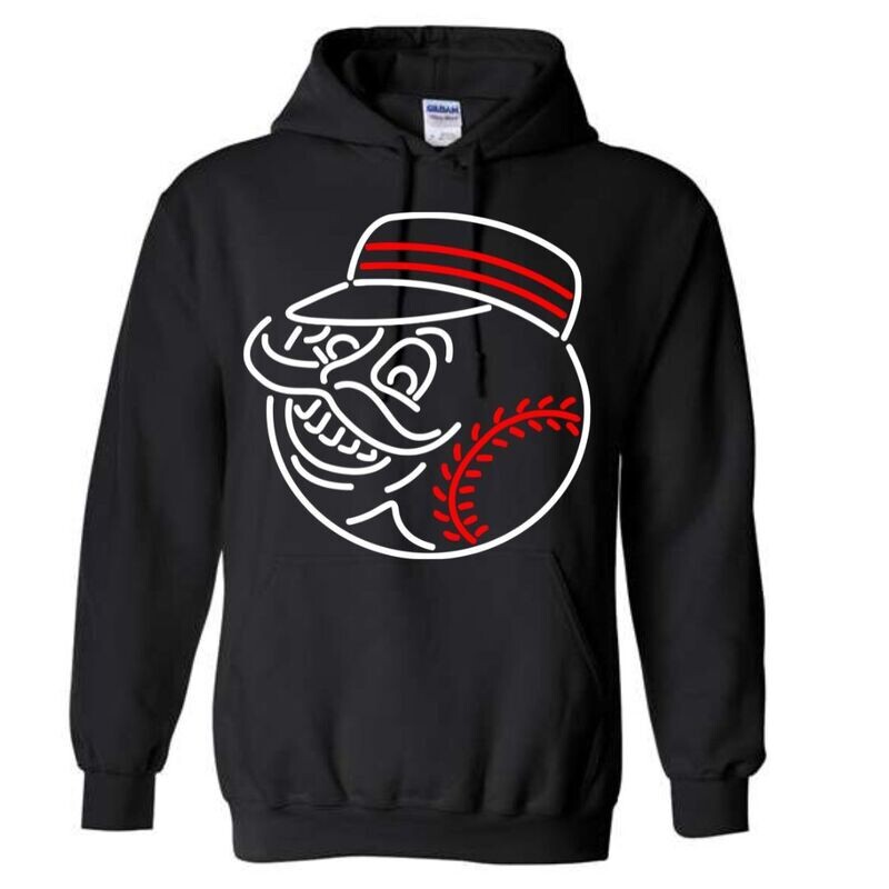 Express Mascot Black Hoodie (Cotton or Drifit)