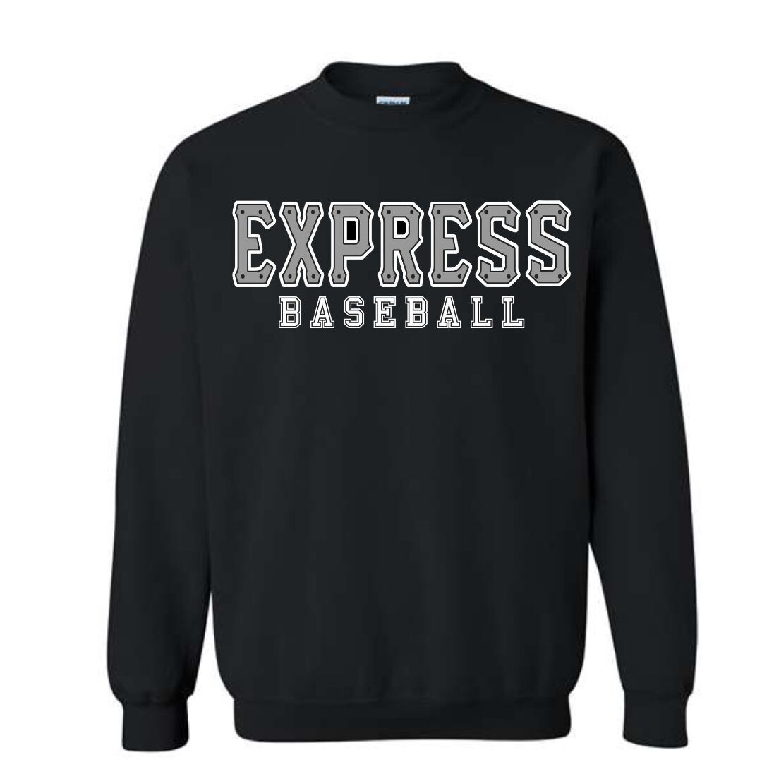 Grey Express Train Black Sweatshirt