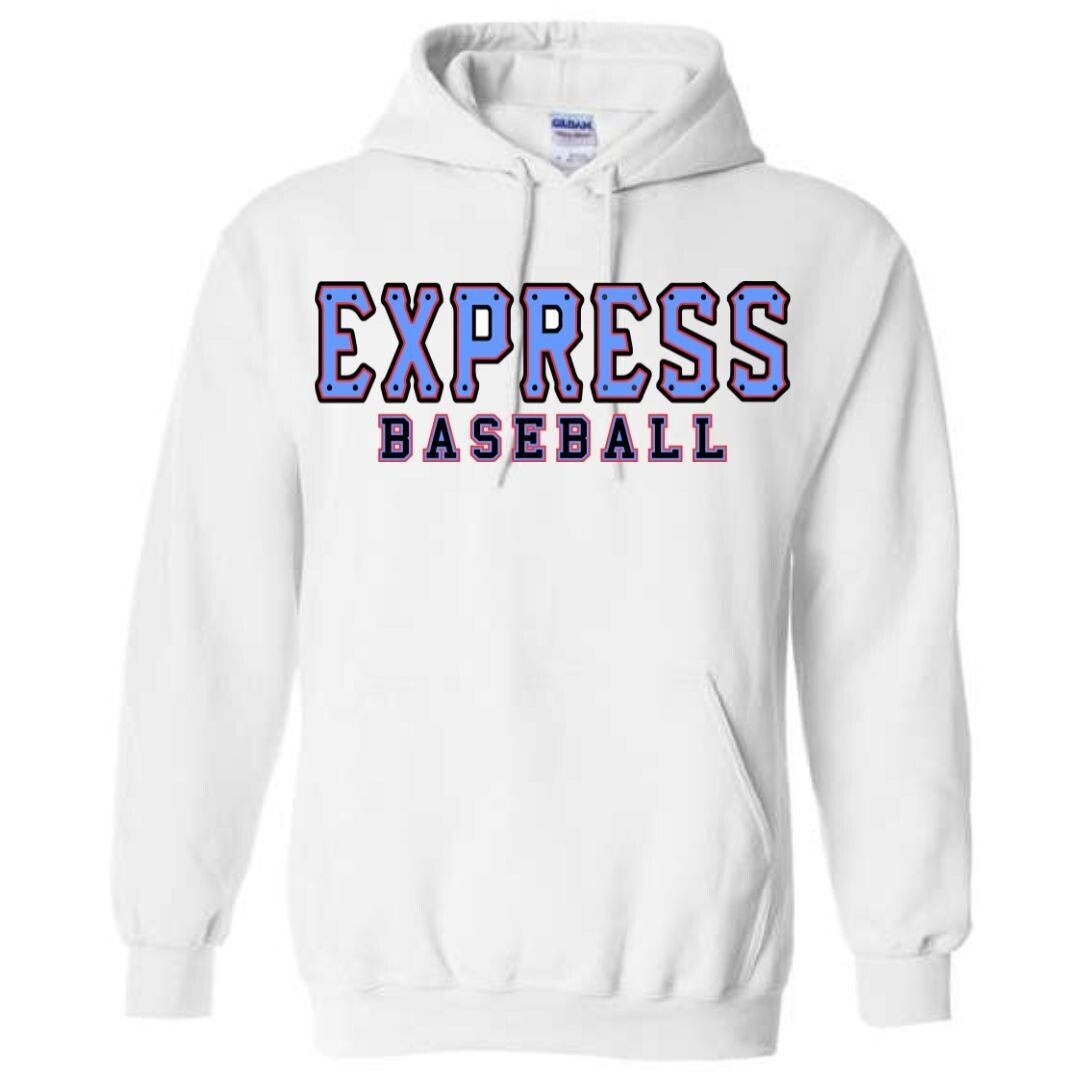Blue Express Train White Hoodie (Cotton Only)