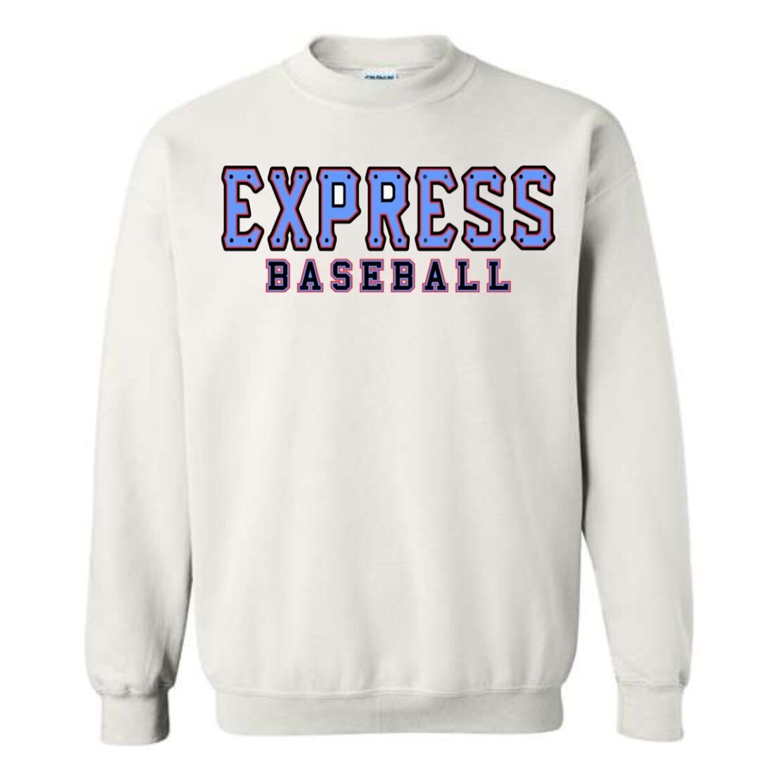 Blue Express Train White Sweatshirt