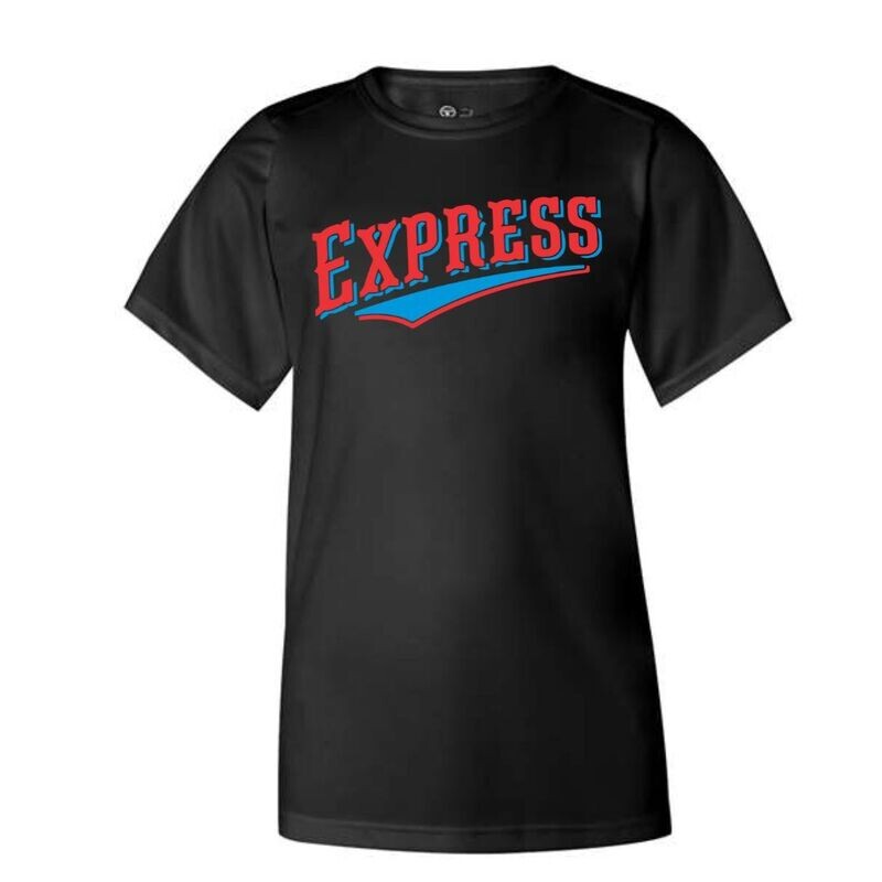 Black Vintage Express Tee (Cotton or Drifit)