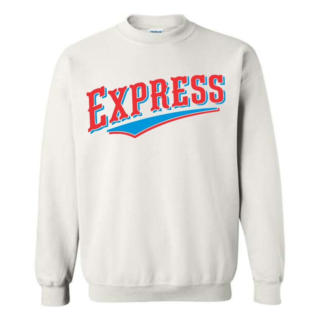 Vintage Express White Sweatshirt