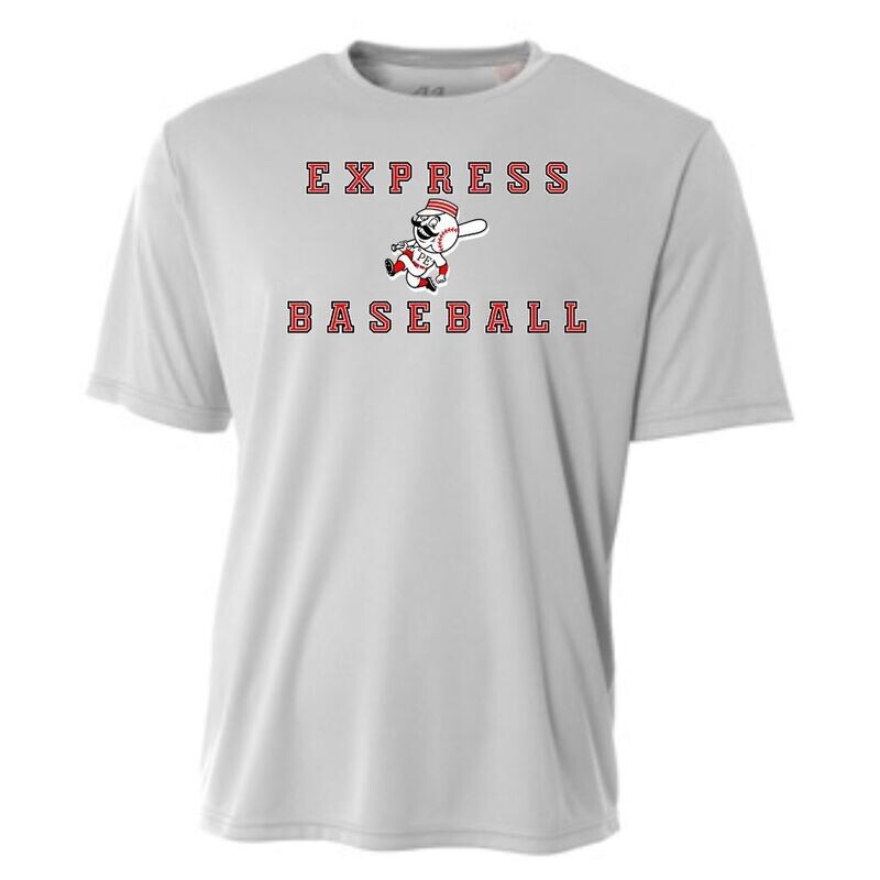 Grey Express Baseball w/ Mascot ShirtWT  (Cotton or Drifit)