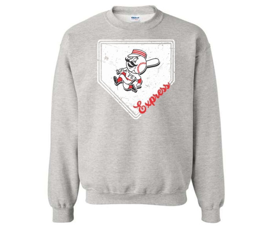 Grey Mascot BASEball Sweatshirt