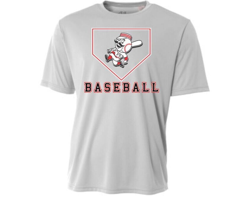 Grey BASEBALL Plate Tshirt (Cotton or Drifit)