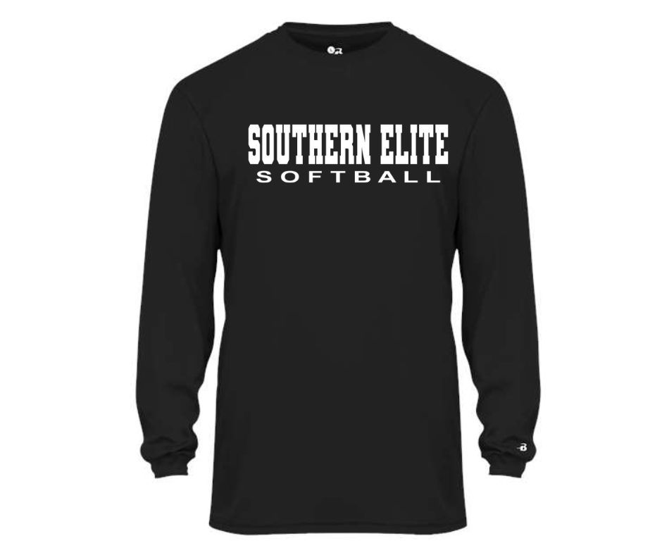 Black Southern Elite Softball Longsleeve Drifit