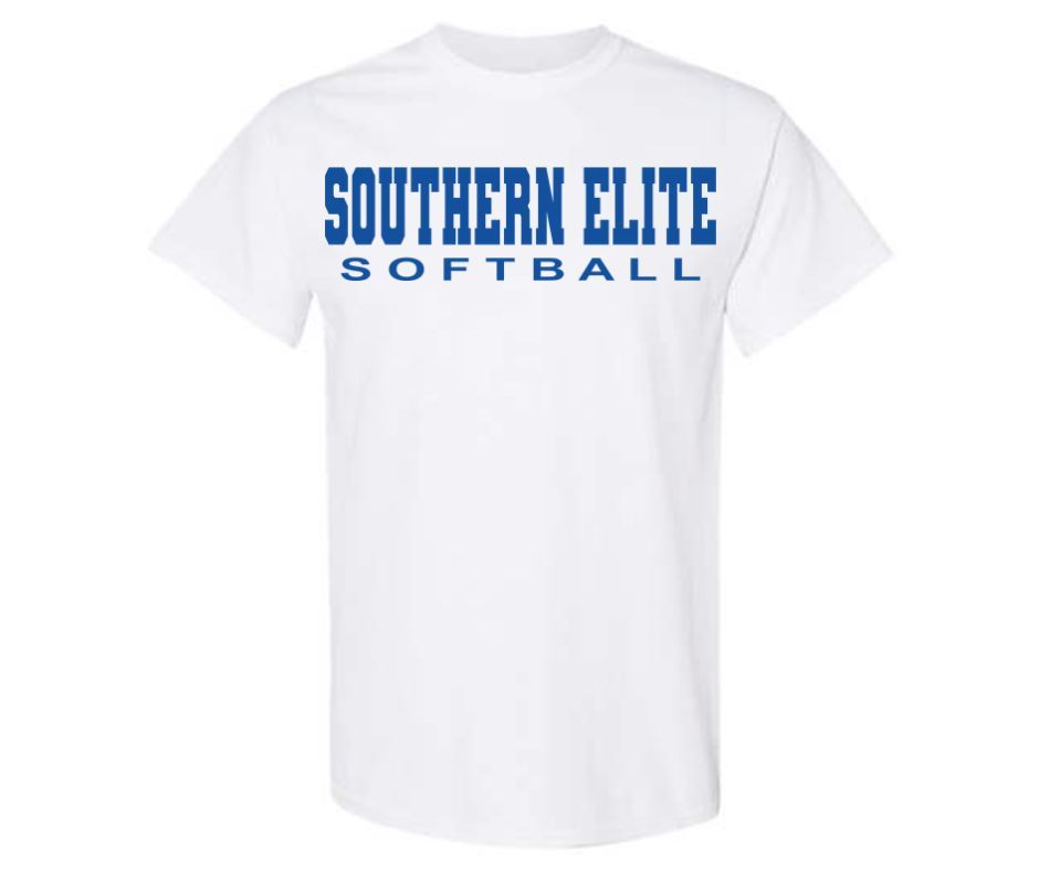 White Southern Elite Softball Cotton T-Shirt