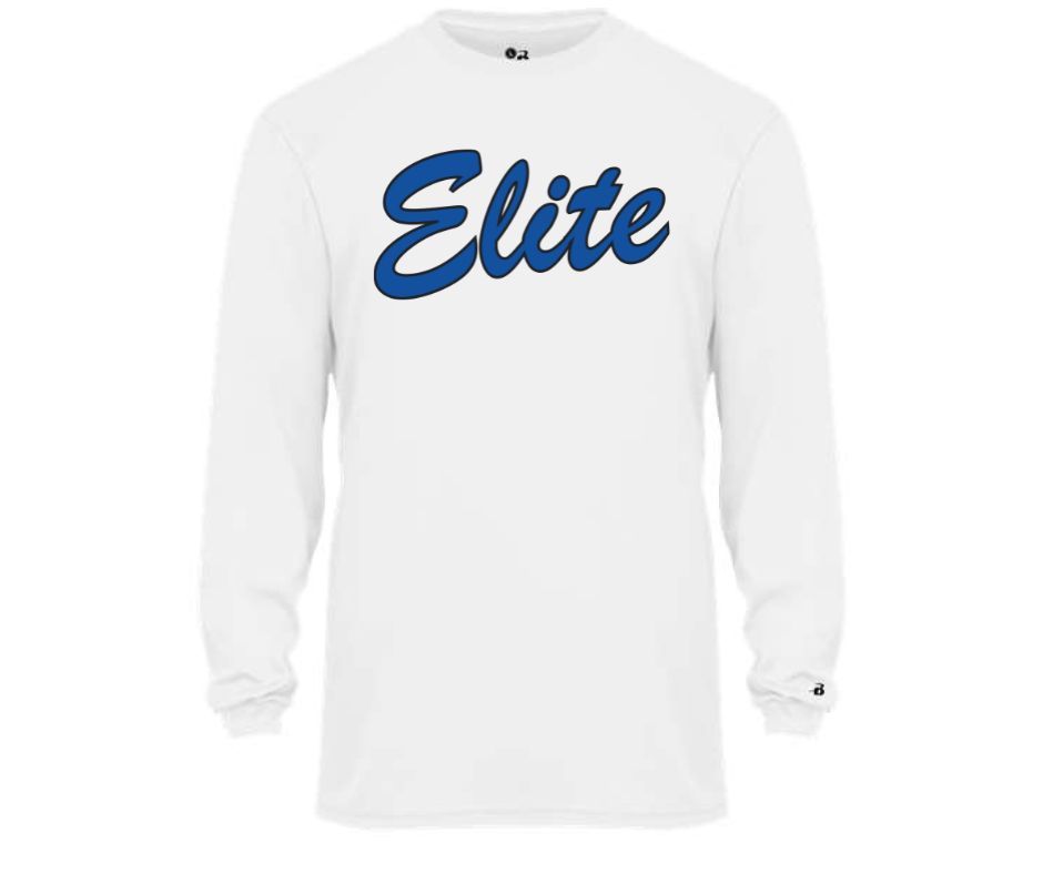 White ELITE Longsleeve Drifit