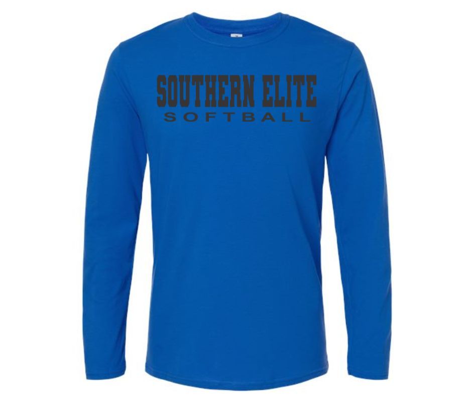 Blue Southern Elite Softball Longsleeve Cotton