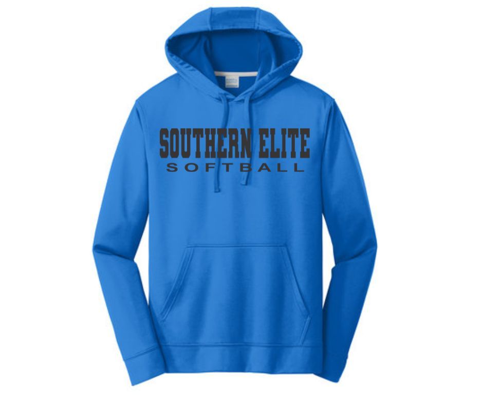 Blue Southern Elite Softball Drifit Hoodie