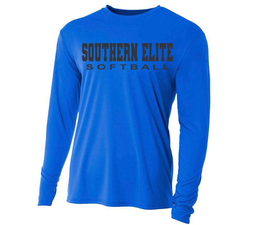 Blue Southern Elite Softball Longsleeve Drifit