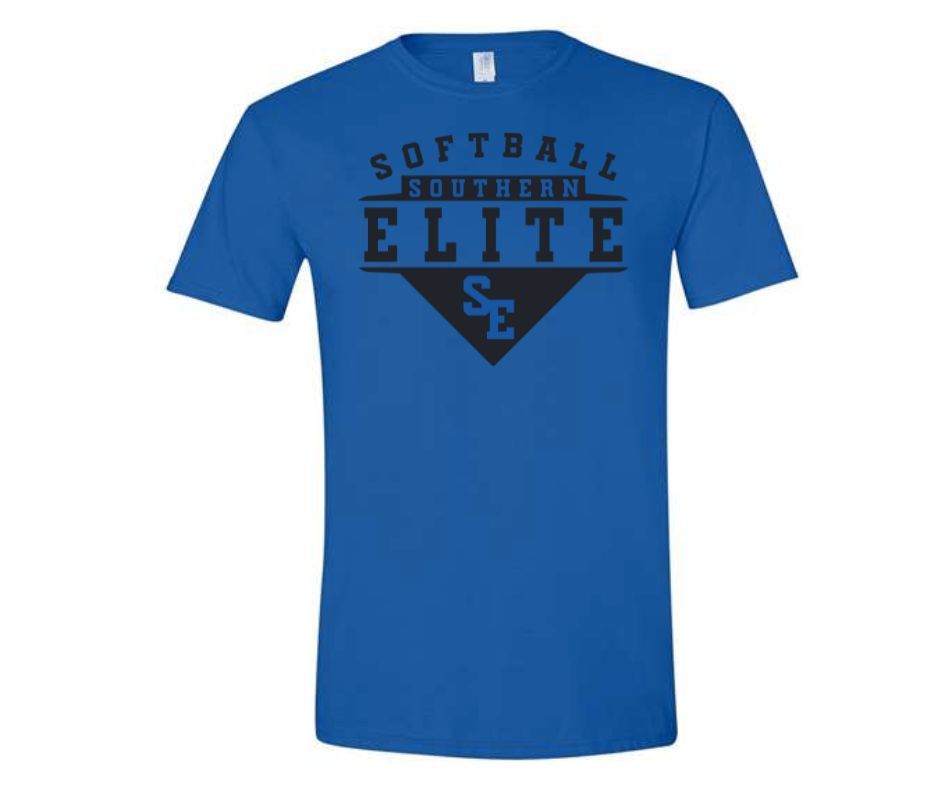 Blue SE Softball Cotton T-Shirt