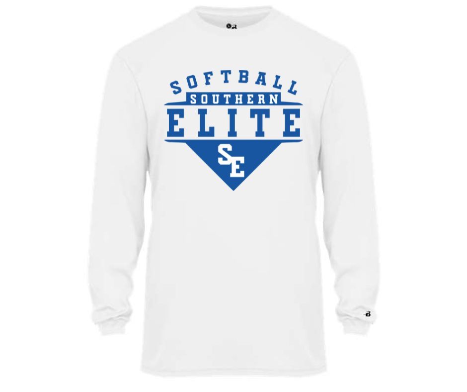 White SE Softball Longsleeve Drifit