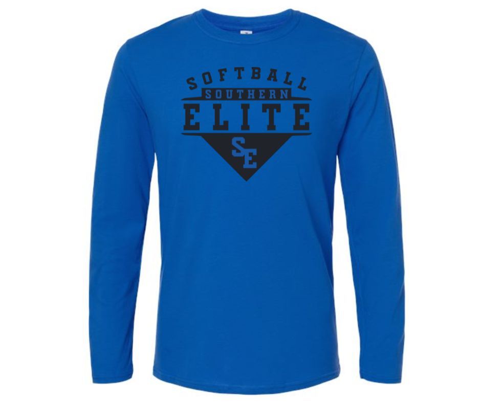 Blue SE Softball Longsleeve Cotton