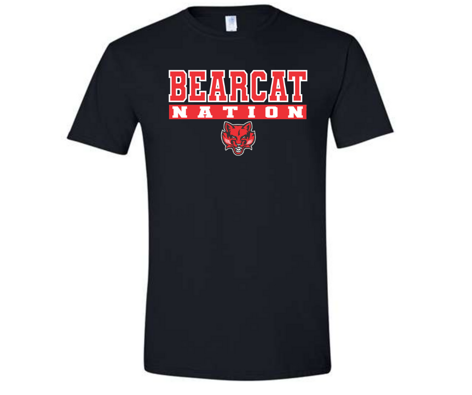 Bearcat Nation Black | Short Sleeve (Cotton or Drifit)