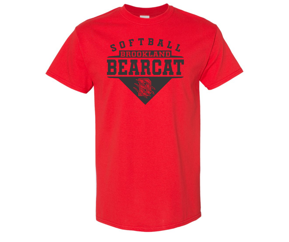 Brookland Bearcats Red | Short Sleeve (Cotton or Drifit)
