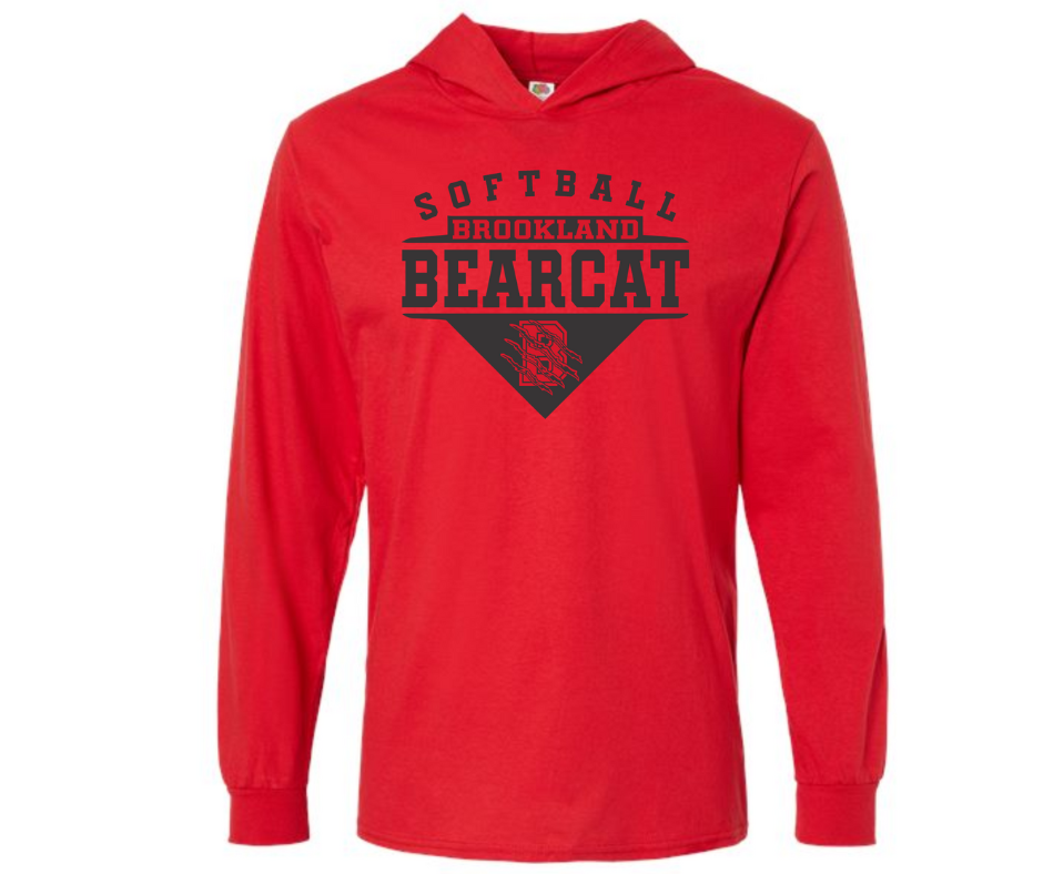 Brookland Bearcats Red | Long Sleeve Drifit w Hood