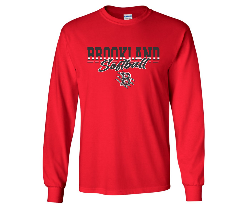 Brookland Softball Red | Long Sleeve (Cotton or Drifit)