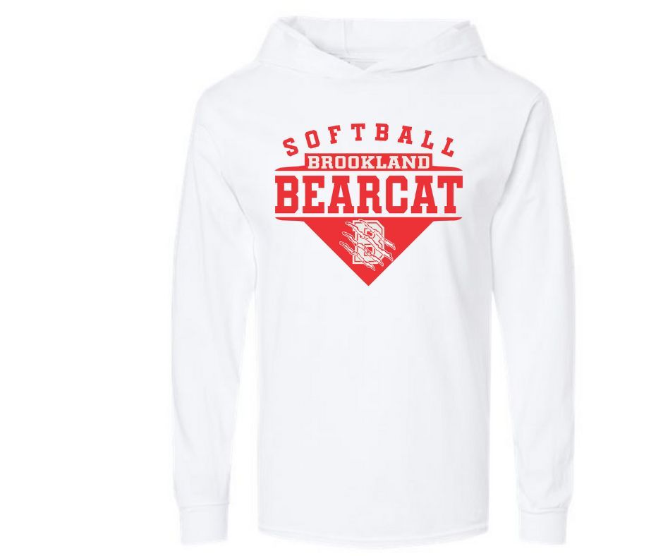 Brookland Bearcats White | Long Sleeve Drifit w Hood