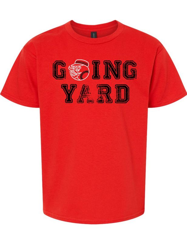 Going Yard Red T-Shirt (Cotton or Drifit)