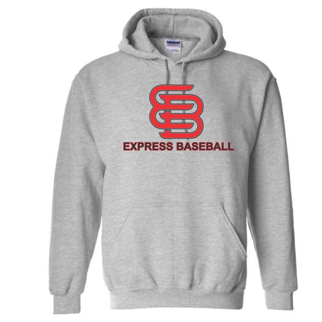 EB Logo Grey Cotton Hoodie