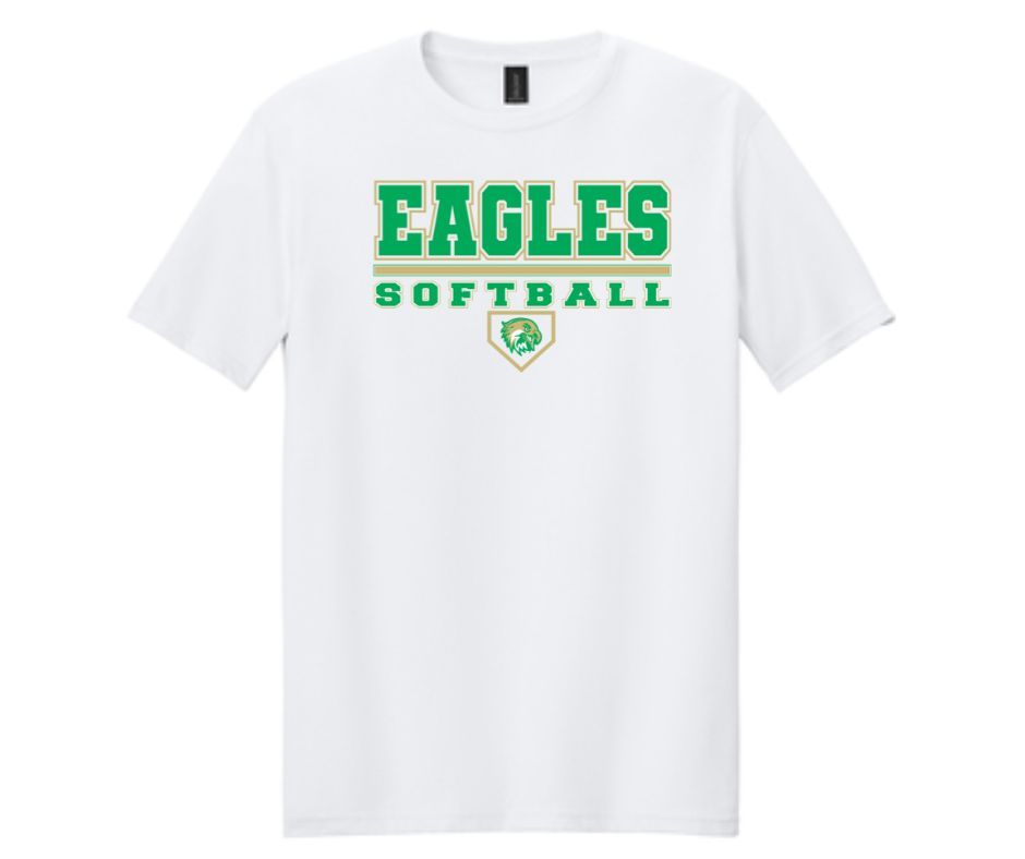 Eagles Softball White | Short Sleeve (Cotton or Drifit)
