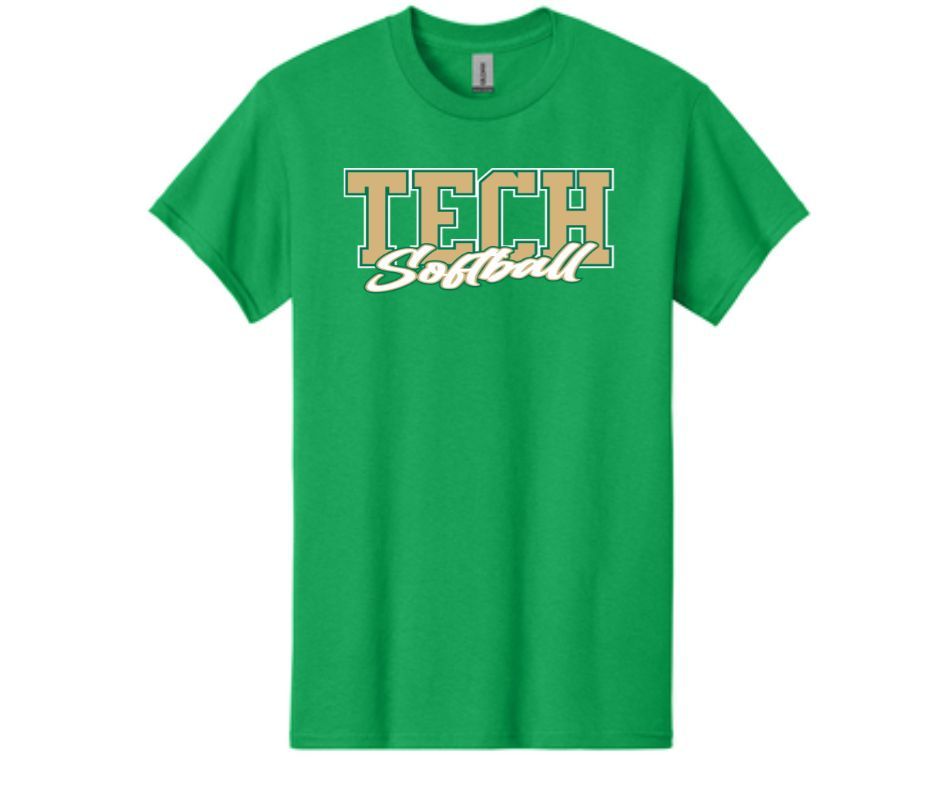 TECH Softball Green | Short Sleeve (Cotton or Drifit)